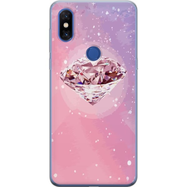 Xiaomi Mi Mix 3 Gennemsigtig cover Glitter Diamant