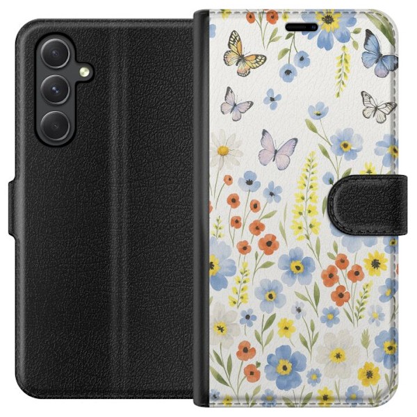 Samsung Galaxy A35 Lommeboketui Sommerblomster