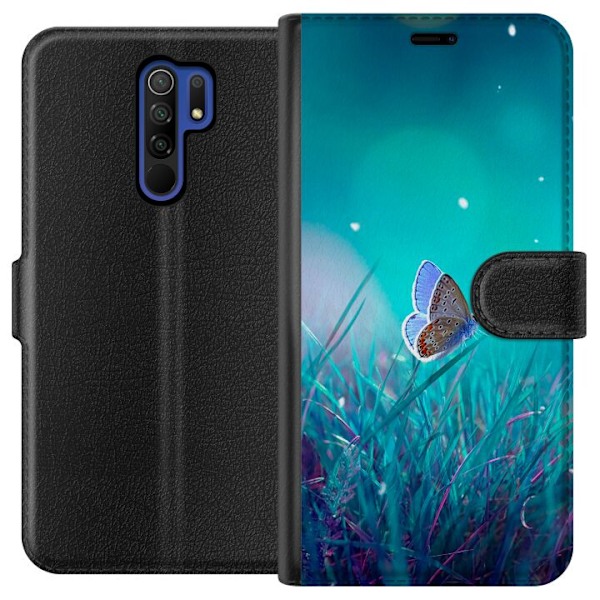 Xiaomi Redmi 9 Plånboksfodral Magical Butterfly