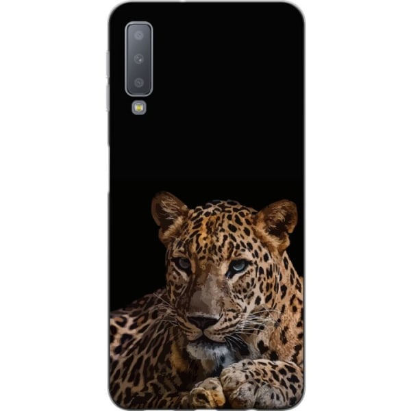Samsung Galaxy A7 (2018) Gennemsigtig cover Leopard