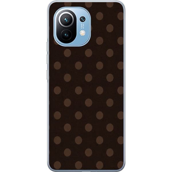 Kompatibelt Mobilskal till Xiaomi Mi 11 Mocha Dots brun