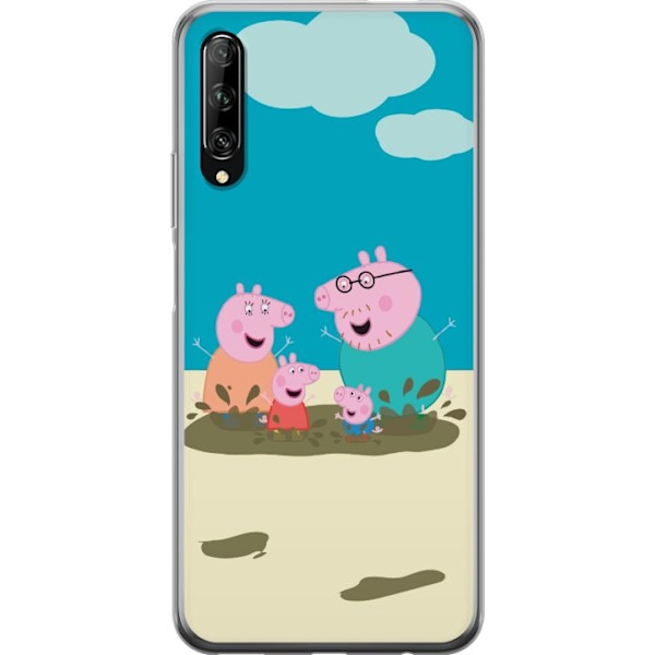 Huawei P smart Pro 2019 Läpinäkyvä kuori Greta Possu Perhe Jori Mutapuro Lasten Kuva Sarja Suosittu Lasten Hahmo Ilo
