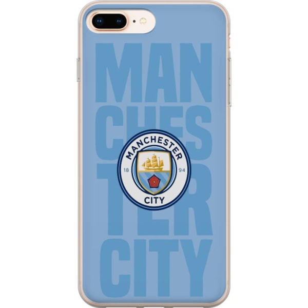 Apple iPhone 8 Plus Gennemsigtig cover Manchester City