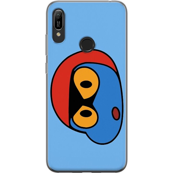 Huawei Y6 (2019) Genomskinligt Skal Bold Bot Head