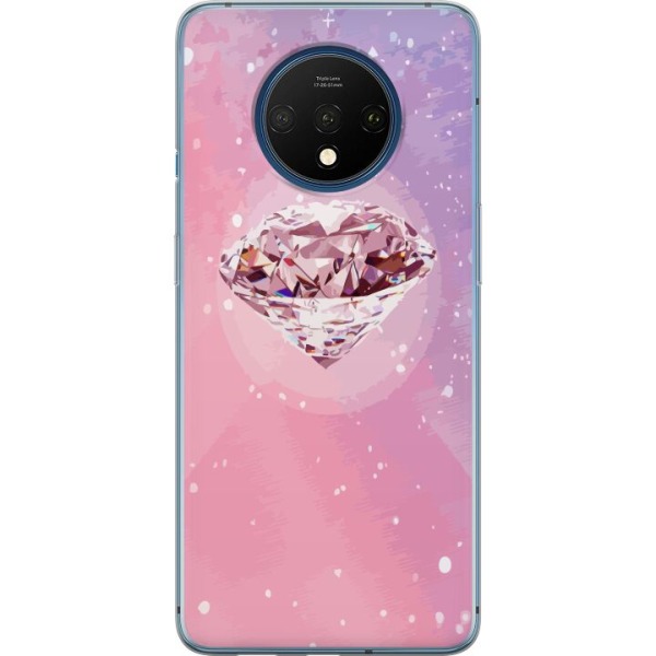OnePlus 7T Gennemsigtig cover Glitter Diamant