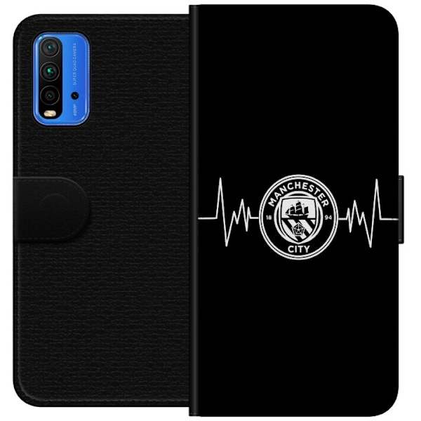 Xiaomi Redmi Note 9 4G Lompakkokotelo Manchester City F.C.