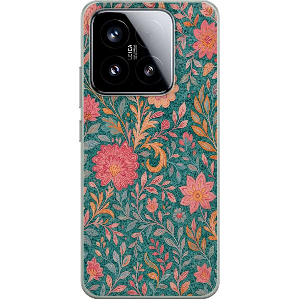 Xiaomi 15 Läpinäkyvä kuori Floral Dream