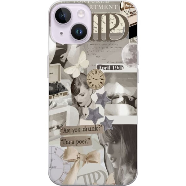 Apple iPhone 15 Plus Genomskinligt Skal Taylor Swift - TTPD