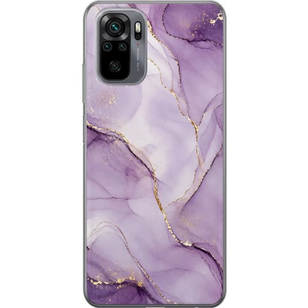 Kompatibelt Mobilskal till Xiaomi Redmi Note 10 Lilac Gold Flow lila