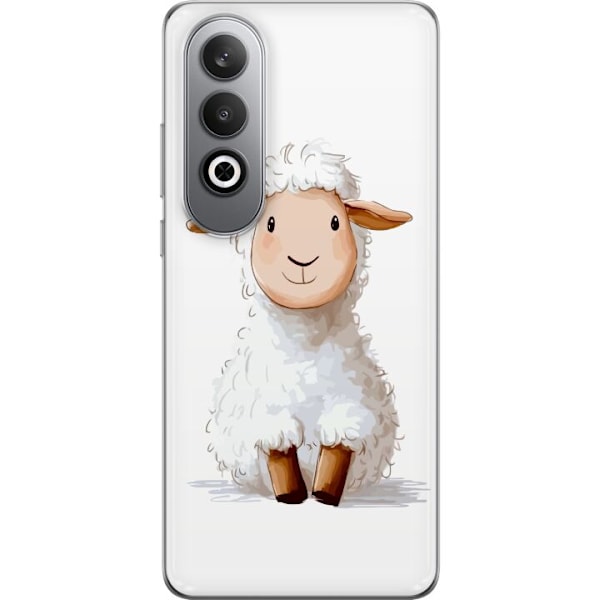 OnePlus Nord CE4 Läpinäkyvä kuori Suloinen Lammas - lasten ja vauvan tuotteita sarjakuvatyyliin