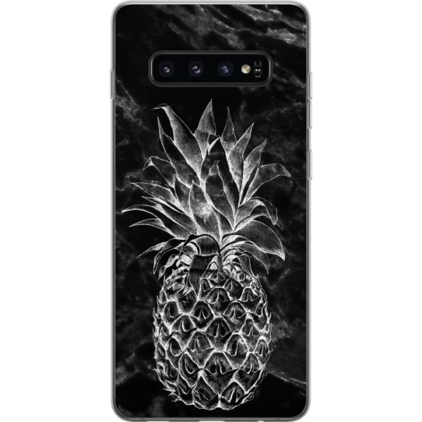 Samsung Galaxy S10 Deksel / Mobildeksel - Marmor Ananas