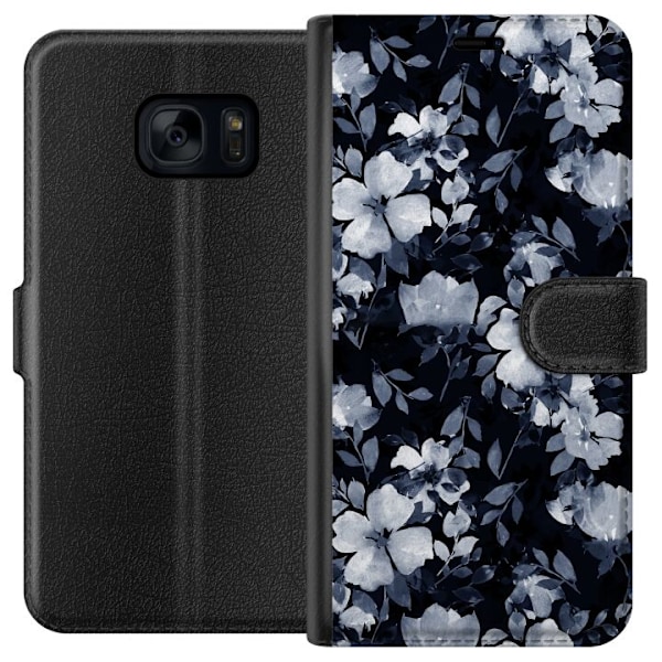 Samsung Galaxy S7 Tegnebogsetui Blomster