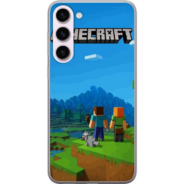 Samsung Galaxy S23+ Gennemsigtig cover Minecraft Key Art