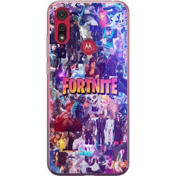 Motorola Moto E6s (2020) Läpinäkyvä kuori Fortnite