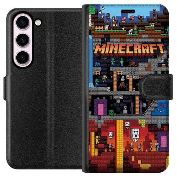 Kompatibelt Plånboksfodral till Samsung Galaxy S23 Minecraft