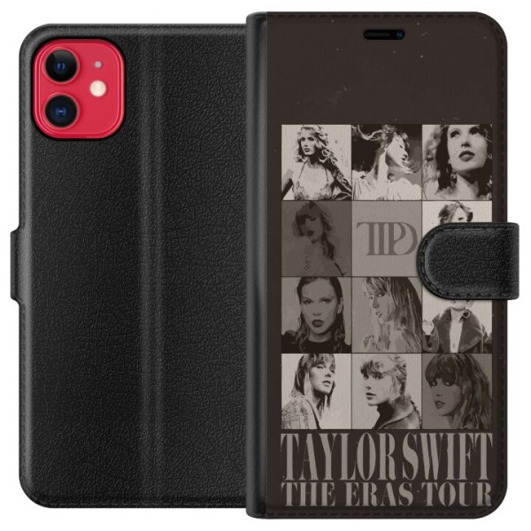 Apple iPhone 11 Plånboksfodral Taylor Swift Svart/Vit