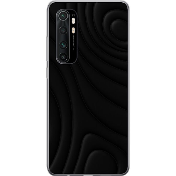 Xiaomi Mi Note 10 Lite Läpinäkyvä kuori Tummat Aallot