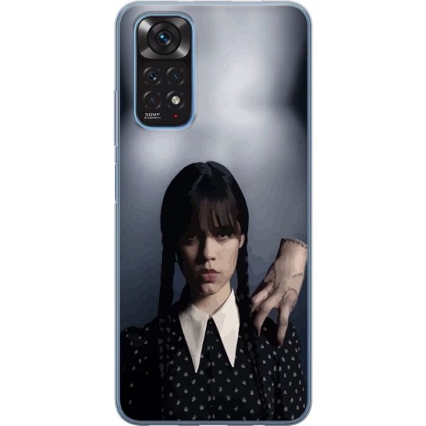 Xiaomi Redmi Note 11S Gjennomsiktig deksel Wednesday Addams