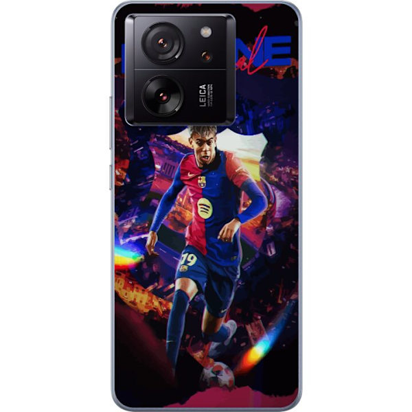 Xiaomi 13T Genomskinligt Skal Yamal Rising Talent FC Barcelona Spelare Ung Fotbollsstjärna Populärt Motiv Sport Spanien Talent