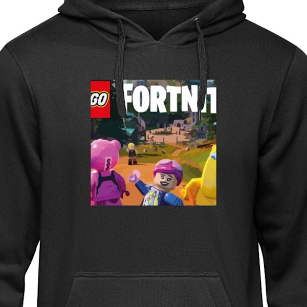 Barn-Hoodie | Mjuk Huvtröja för Barn Fortnite svart 7-8 År