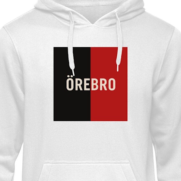 Børne-Hoodie | Blød Hættetrøje til Børn Örebro - Ishocke hvid 9-11 År