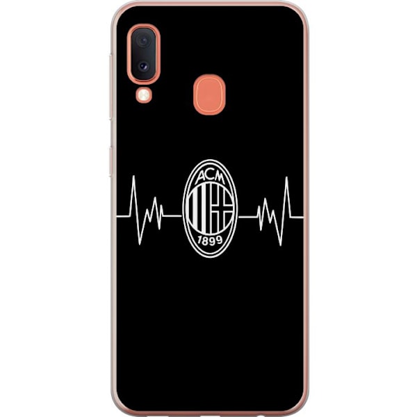 Samsung Galaxy A20e Gennemsigtig cover AC Milan