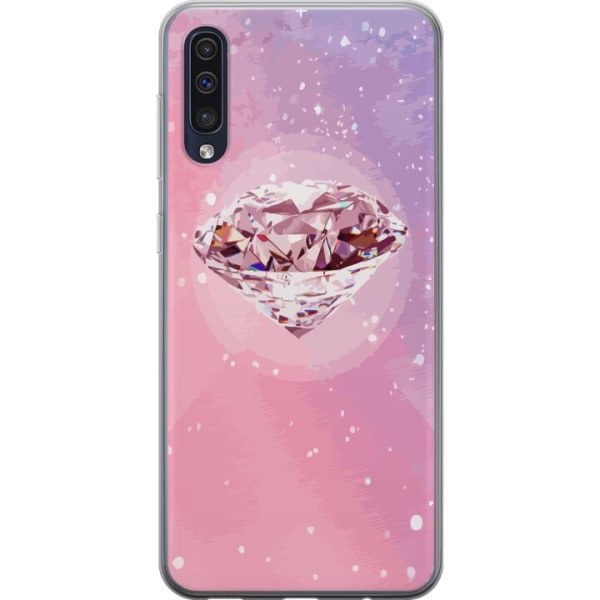 Samsung Galaxy A50 Gjennomsiktig deksel Glitter Diamant