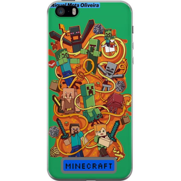 Apple iPhone SE (2016) Läpinäkyvä kuori Minecraft