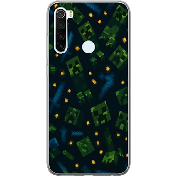 Xiaomi Redmi Note 8 Läpinäkyvä kuori Minecraft Dungeons Mob