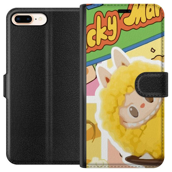 Apple iPhone 8 Plus Lompakkokotelo Labubu Wacky Mart Pop Mart -sarjan keräilyfiguuri Söpö Muotoilu Suosittu Teemalelu Sarja Luova Taidelelu