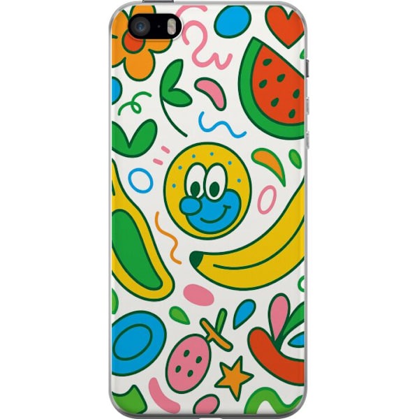 Apple iPhone SE (2016) Genomskinligt Skal Butterfly Veil