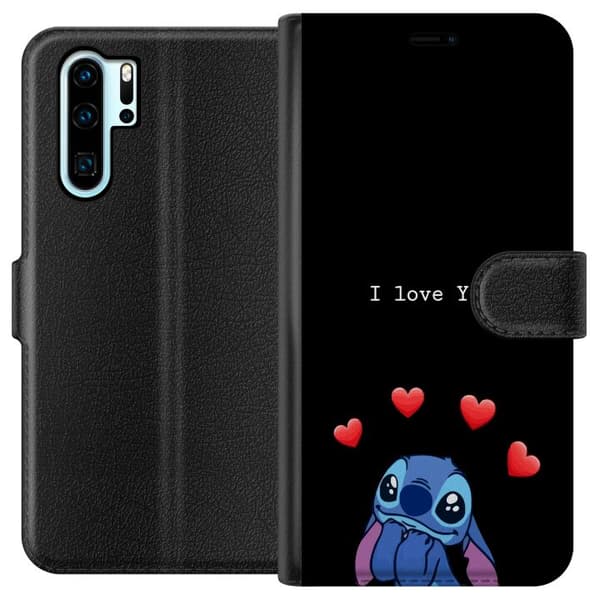 Kompatibelt Lommeboketui til Huawei P30 Pro Stitch Kjærlighet