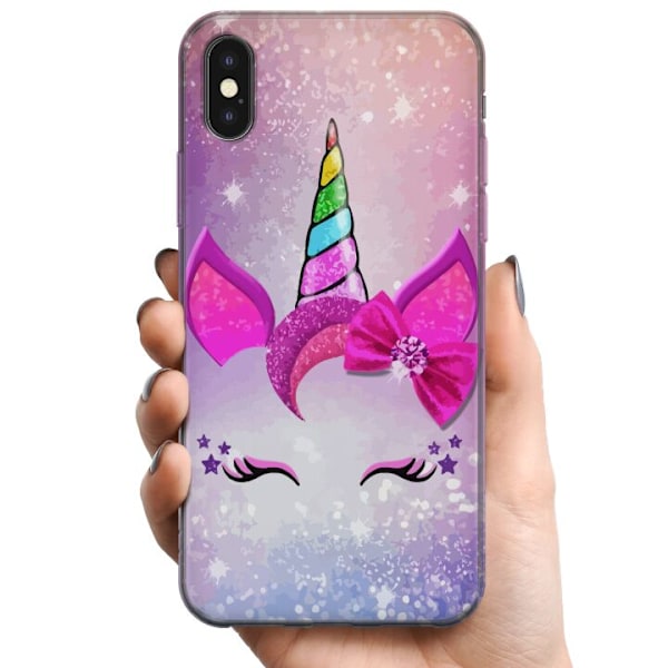Apple iPhone X TPU Mobilcover Unicorn