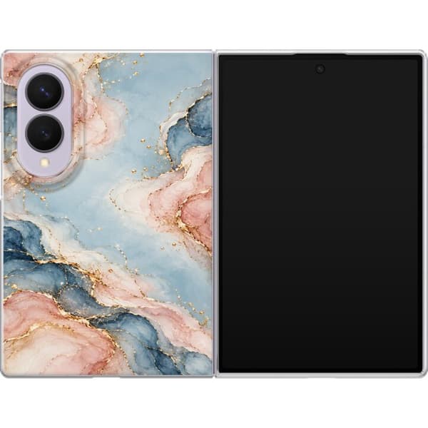 Kompatibelt Mobildeksel til Samsung Galaxy Z Fold8 Pastellmarmor blå
