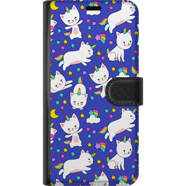 Google Pixel 9 Plånboksfodral Katt enhörningar