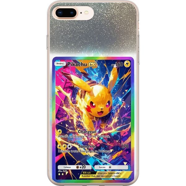 Kompatibelt Mobildeksel til Apple iPhone 7 Plus Pikachu gul