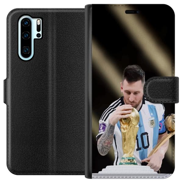 Kompatibelt Lommeboketui til Huawei P30 Pro Messi