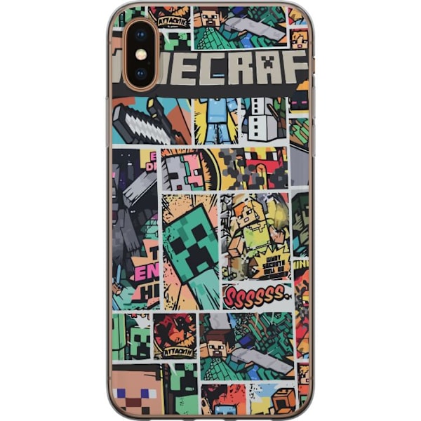Apple iPhone X Läpinäkyvä kuori Minecraft Taide