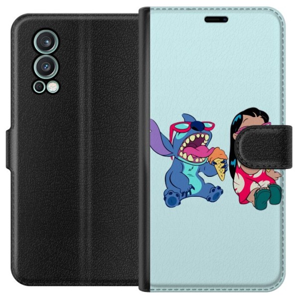 OnePlus Nord 2 5G Lommeboketui Lilo & Stitch