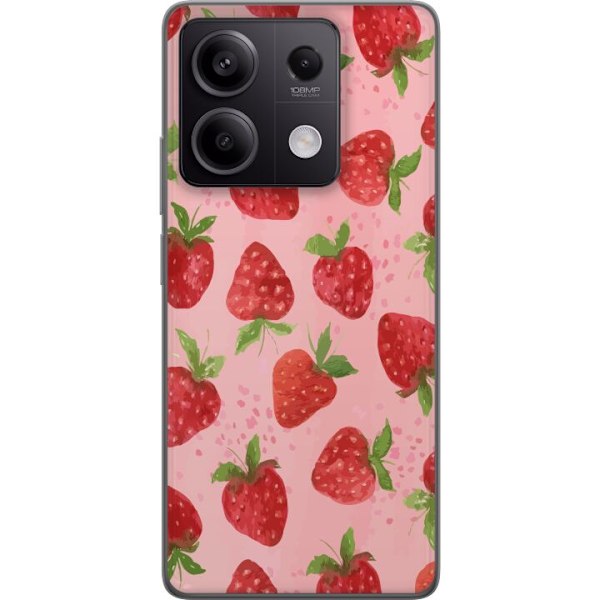 Xiaomi Redmi Note 13 Pro Genomskinligt Skal Strawberry Dreams