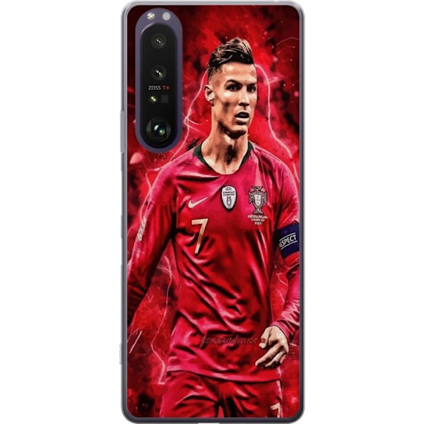 Sony Xperia 1 III Genomskinligt Skal Ronaldo Skills – CR7 Design för Äkta Supporters