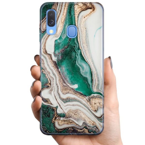 Samsung Galaxy A40 TPU Mobilcover Grøn