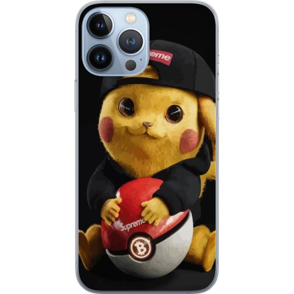 Apple iPhone 13 Pro Max Gjennomsiktig deksel Pikachu Supreme