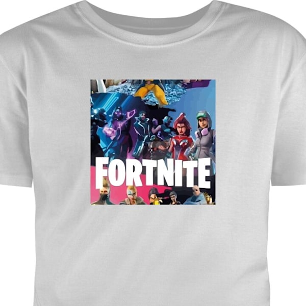 T-paita Aikuisille | Klassinen Aikuisten T-paita Fortnite harmaa M