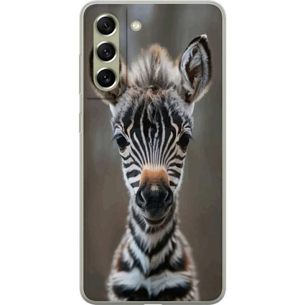 Samsung Galaxy S21 FE 5G Läpinäkyvä kuori Giraffi Eläinaihe Afrikka Luonto Graafinen Kuva Savanni Villieläimet Suosittu Seinätaide Eksoottinen T