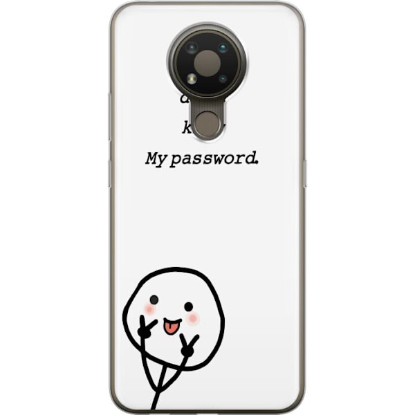 Nokia 3.4 Genomskinligt Skal You Don’t Know My Password – edgy textmotiv med attityd