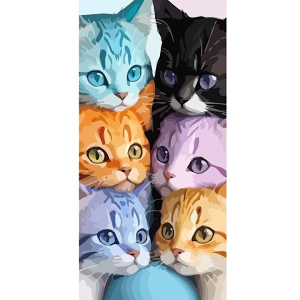 Apple iPhone 13 Pro Plånboksfodral Färgglada Katter