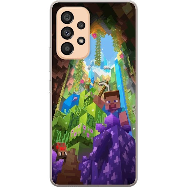 Samsung Galaxy A53 5G Gjennomsiktig deksel Minecraft