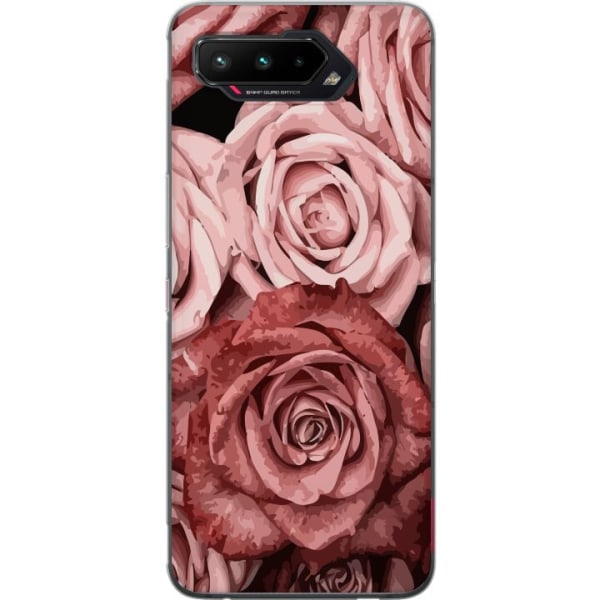 Asus ROG Phone 5 Läpinäkyvä kuori Ruusut