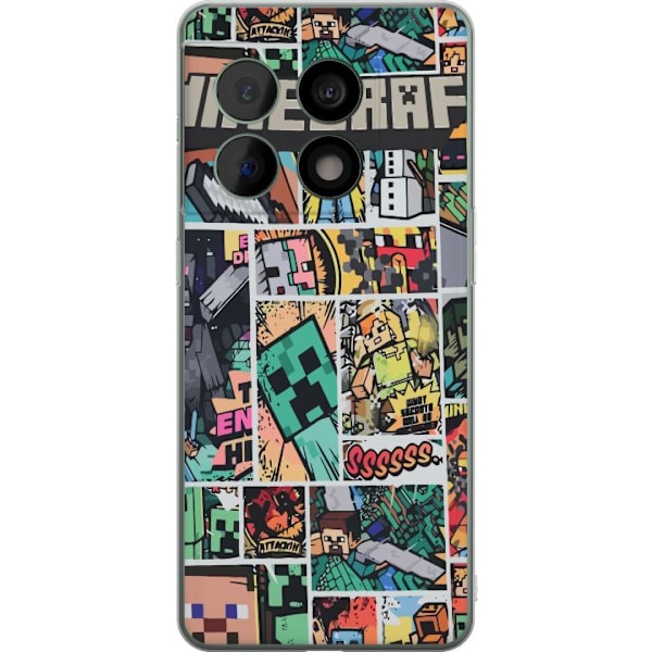 OnePlus 10 Pro Läpinäkyvä kuori Minecraft Taide